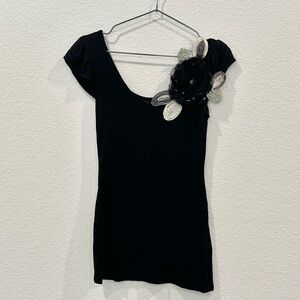 Figi & Girls Black Top Size S Excellent Condition